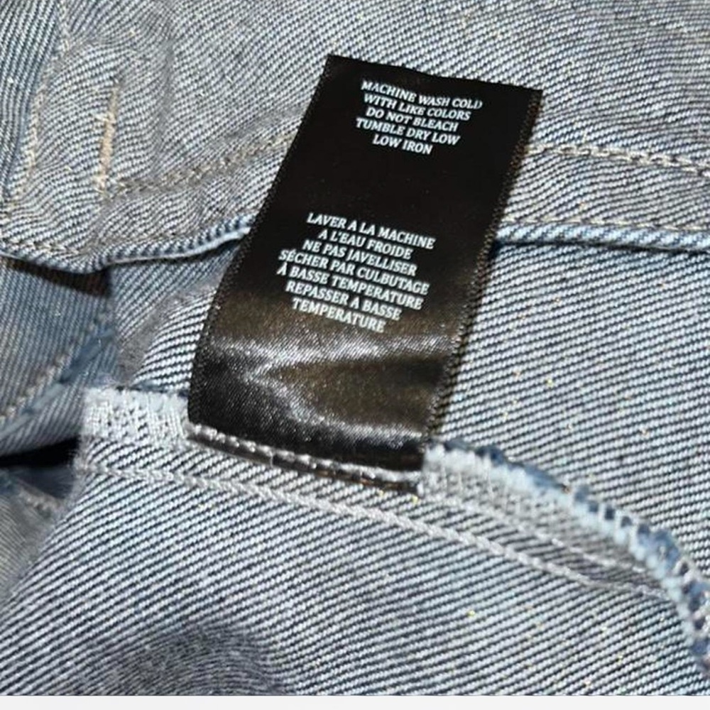 Blancnyc Classic Denim Jacket gold & blue - Picture 6 of 6